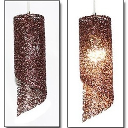 Lampada a sospensione cilindrica rotonda lunga in alluminio multicolore