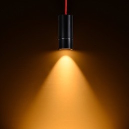 1 Mini lampada a sospensione LED nera anodizzata in alluminio