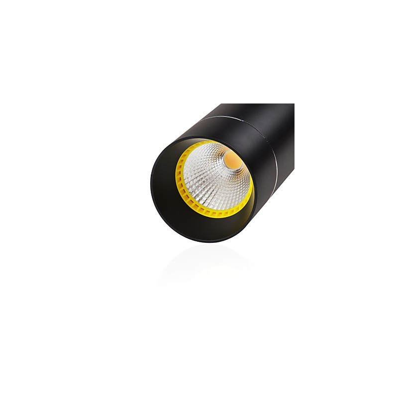 1 Mini lampada a sospensione LED nera anodizzata in alluminio