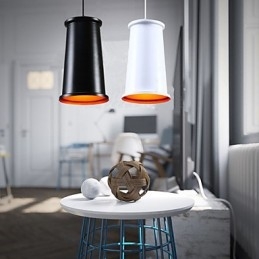 Lampada a sospensione in metallo verniciato mini rustica classica vintage