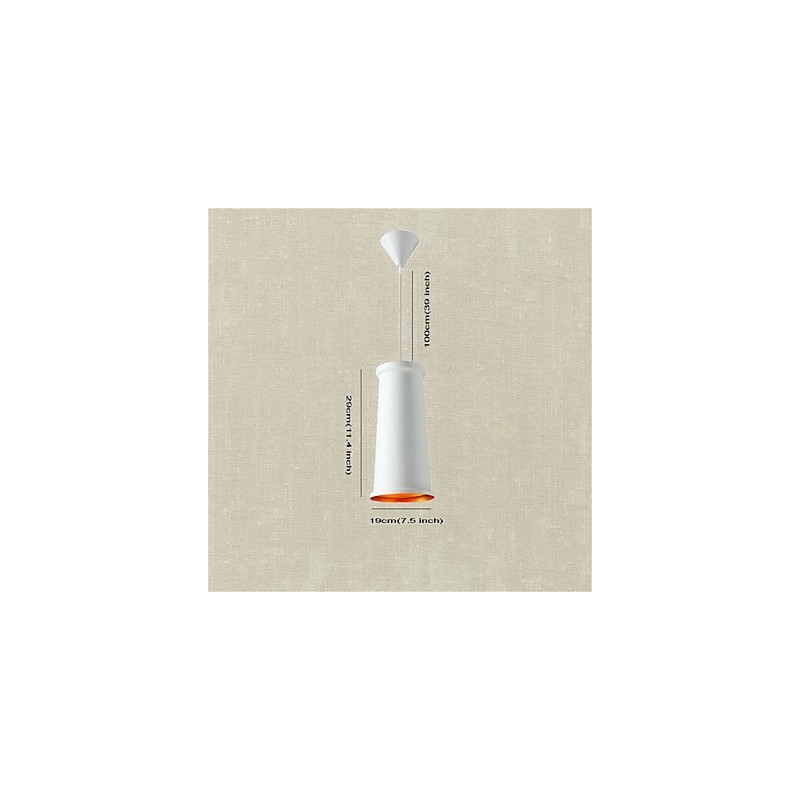 Lampada a sospensione in metallo verniciato mini rustica classica vintage