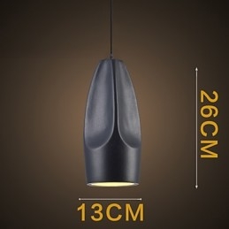 Lampada a sospensione mini in metallo dipinta retrò vintage classica
