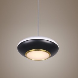 Lampada a sospensione LED moderna a disco volante 9 W bianca