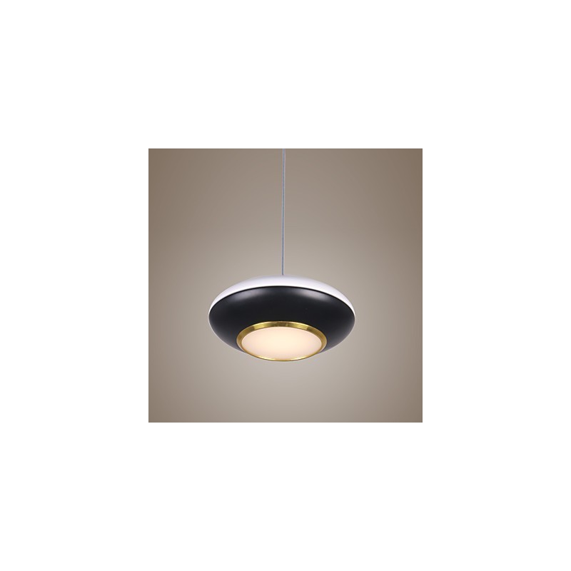 Lampada a sospensione LED moderna a disco volante 9 W bianca