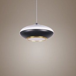 Lampada a sospensione LED moderna a disco volante 9 W bianca