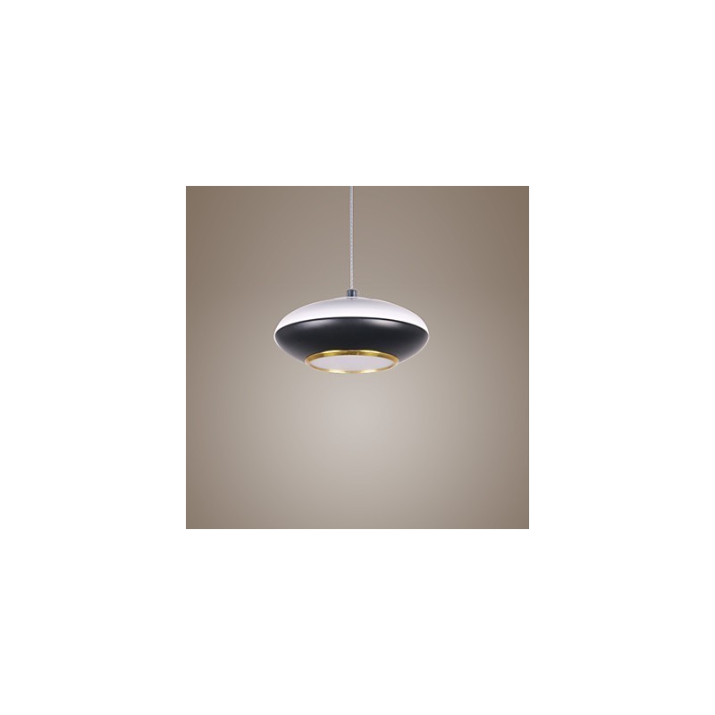 Lampada a sospensione LED moderna a disco volante 9 W bianca