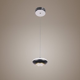 Lampada a sospensione LED moderna a disco volante 9 W bianca