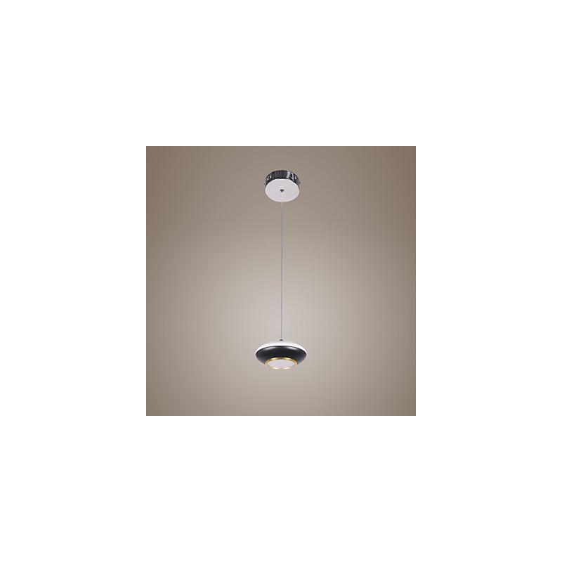 Lampada a sospensione LED moderna a disco volante 9 W bianca
