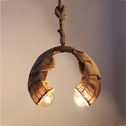 Lampada a sospensione classica retrò in metallo giallo