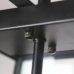 Lampadario rustico Lodge Mini in metallo elettroplaccato, 1 lampadina E26/E27, 78 cm