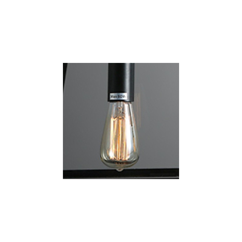 Lampadario rustico Lodge Mini in metallo elettroplaccato, 1 lampadina E26/E27, 78 cm