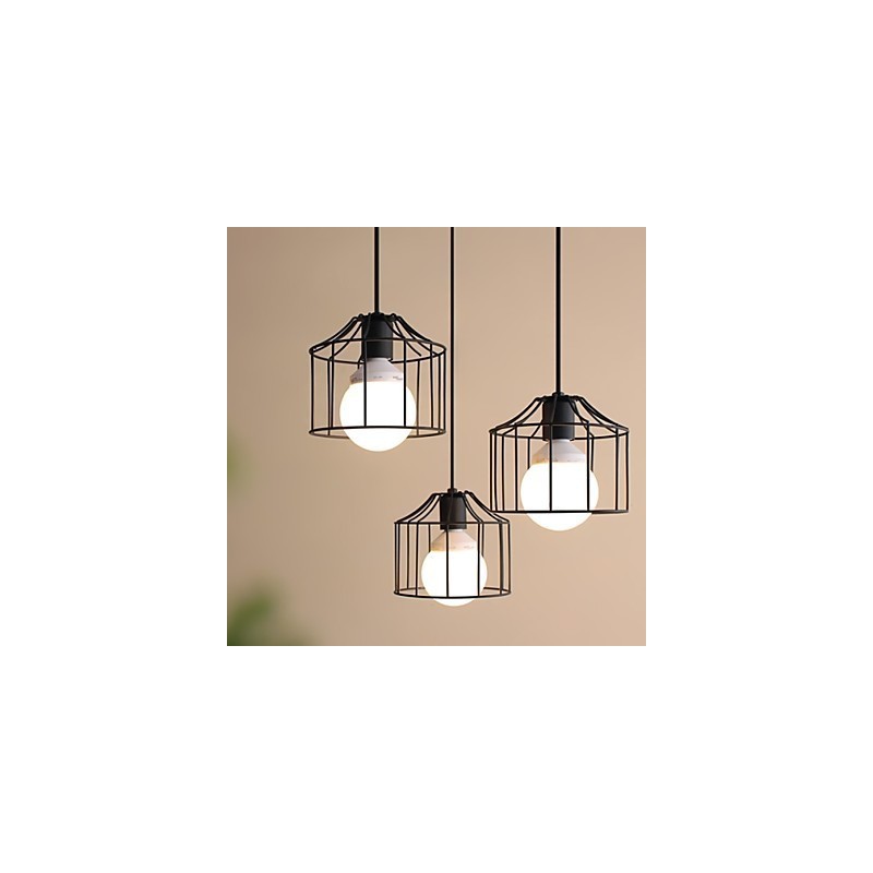 Lampada a sospensione in metallo stile country 1 luce