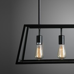 Lampadario rustico Lodge Mini in metallo elettroplaccato, 1 lampadina E26/E27, 78 cm