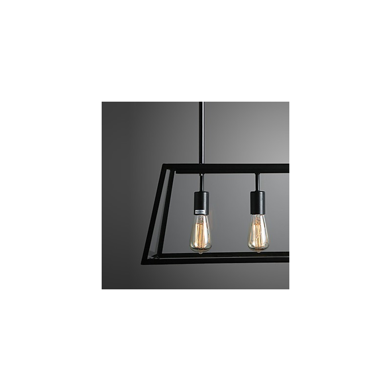 Lampadario rustico Lodge Mini in metallo elettroplaccato, 1 lampadina E26/E27, 78 cm