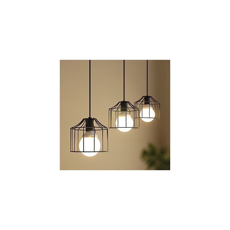 Lampada a sospensione in metallo stile country 1 luce