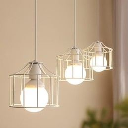 Lampada a sospensione in metallo stile country 1 luce