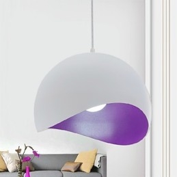 Lampada a sospensione mini moderna contemporanea bianca in metallo 3 luci E26/E27