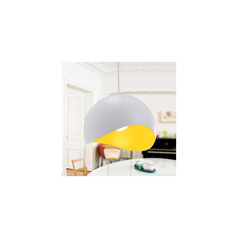 Lampada a sospensione mini moderna contemporanea bianca in metallo 3 luci E26/E27