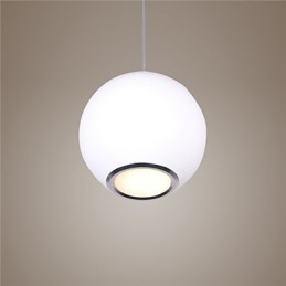 Lampada a sospensione LED mini globo bianco e nero