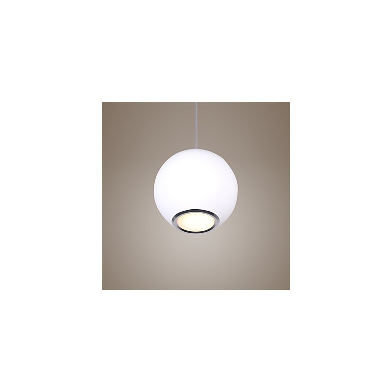 Lampada a sospensione LED mini globo bianco e nero
