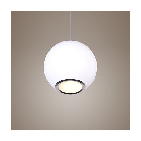 Lampada a sospensione LED mini globo bianco e nero