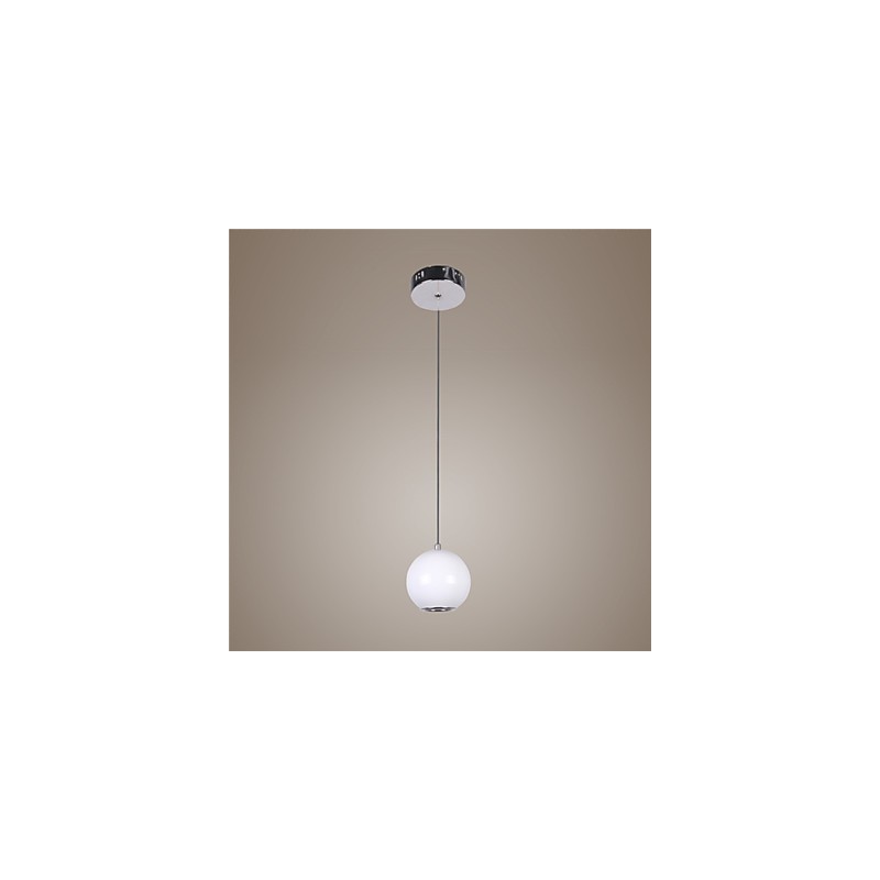 Lampada a sospensione LED mini globo bianco e nero