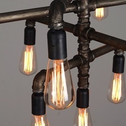 Lampadario a sospensione mini d'epoca con tubo di regolazione lungo