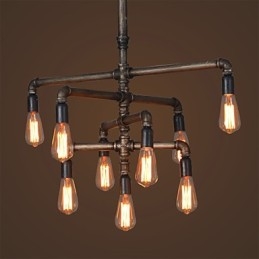 Lampadario a sospensione mini d'epoca con tubo di regolazione lungo