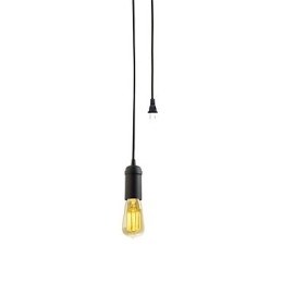 Lampada a sospensione mini vintage in metallo verniciato per garage