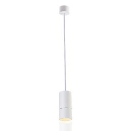 GE 05032 Lampada a sospensione mini LED 8W 136 mm 1 luce bianco polvere in alluminio