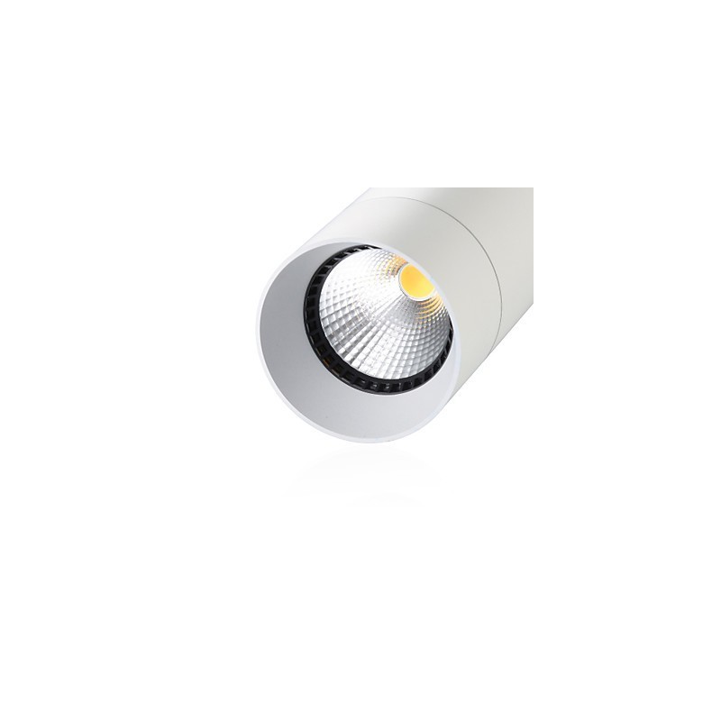 GE 05032 Lampada a sospensione mini LED 8W 136 mm 1 luce bianco polvere in alluminio