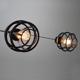 Lampada a sospensione in metallo nera stile retrò Retro Designers