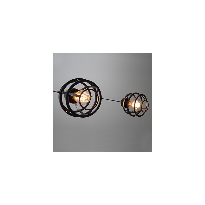 Lampada a sospensione in metallo nera stile retrò Retro Designers