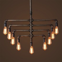 Lampadario a sospensione mini d'epoca con tubo di regolazione lungo