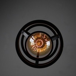 Lampada a sospensione in metallo nera stile retrò Retro Designers