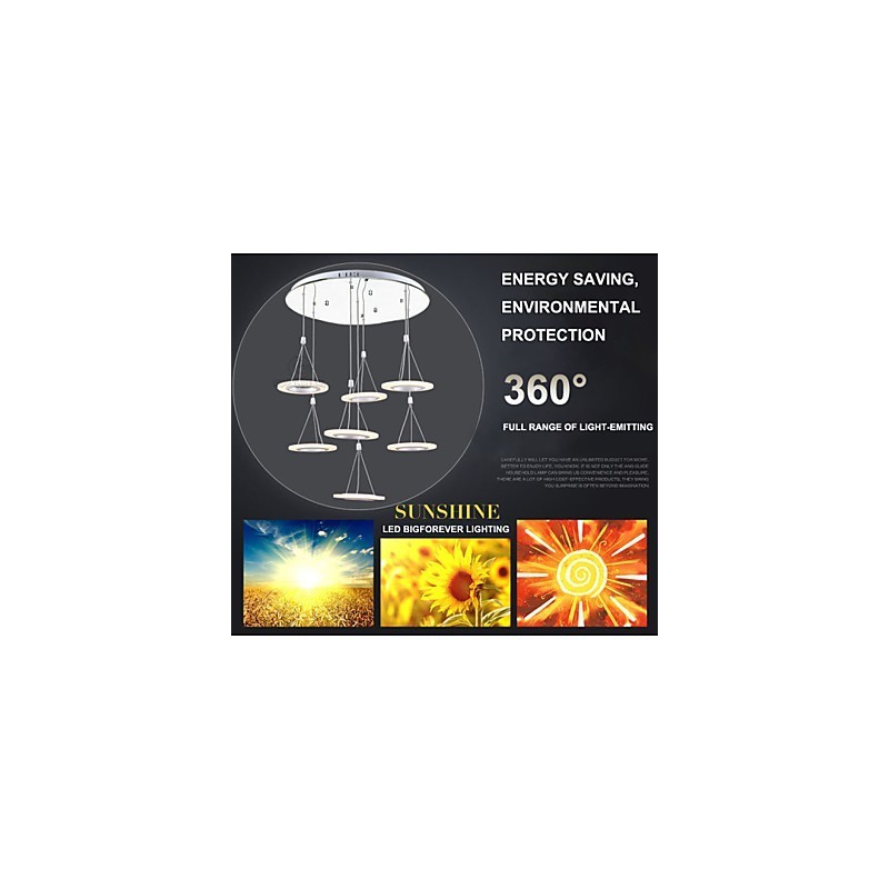 Lampada a sospensione da ufficio 63 W per interni