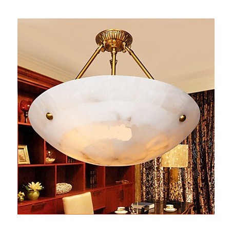 Lampada a sospensione beige in metallo e vetro, 2 lampadine E26/E27, catena regolabile