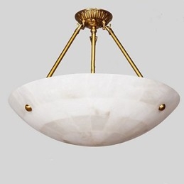 Lampada a sospensione beige in metallo e vetro, 2 lampadine E26/E27, catena regolabile