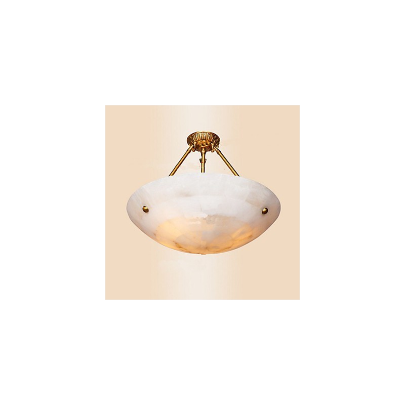 Lampada a sospensione beige in metallo e vetro, 2 lampadine E26/E27, catena regolabile