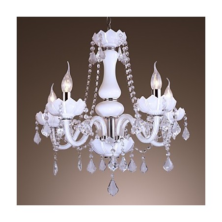 Lampadario a sospensione moderno in cristallo di giada stile europeo