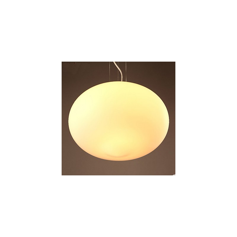 Lampada a sospensione in vetro bianco latte stile caffetteria, mini