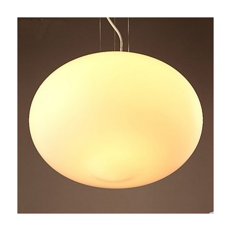Lampada a sospensione in vetro bianco latte stile caffetteria, mini