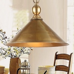 Lampada a sospensione classica in ottone, stile mini, metallo