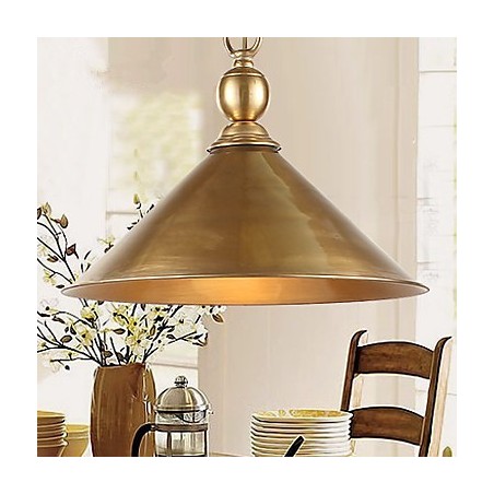 Lampada a sospensione classica in ottone, stile mini, metallo
