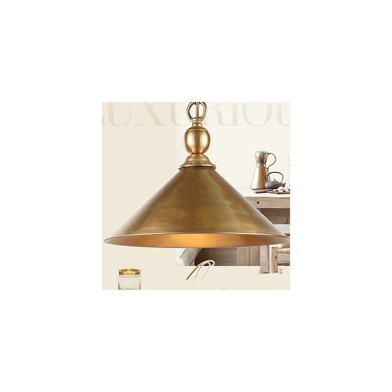 Lampada a sospensione classica in ottone, stile mini, metallo