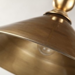 Lampada a sospensione classica in ottone, stile mini, metallo