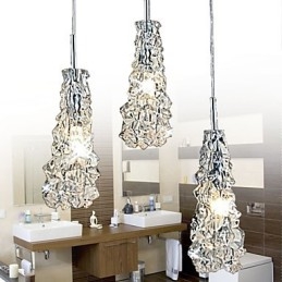 Lampadario classico Tradizione in vetro trasparente a 3 luci