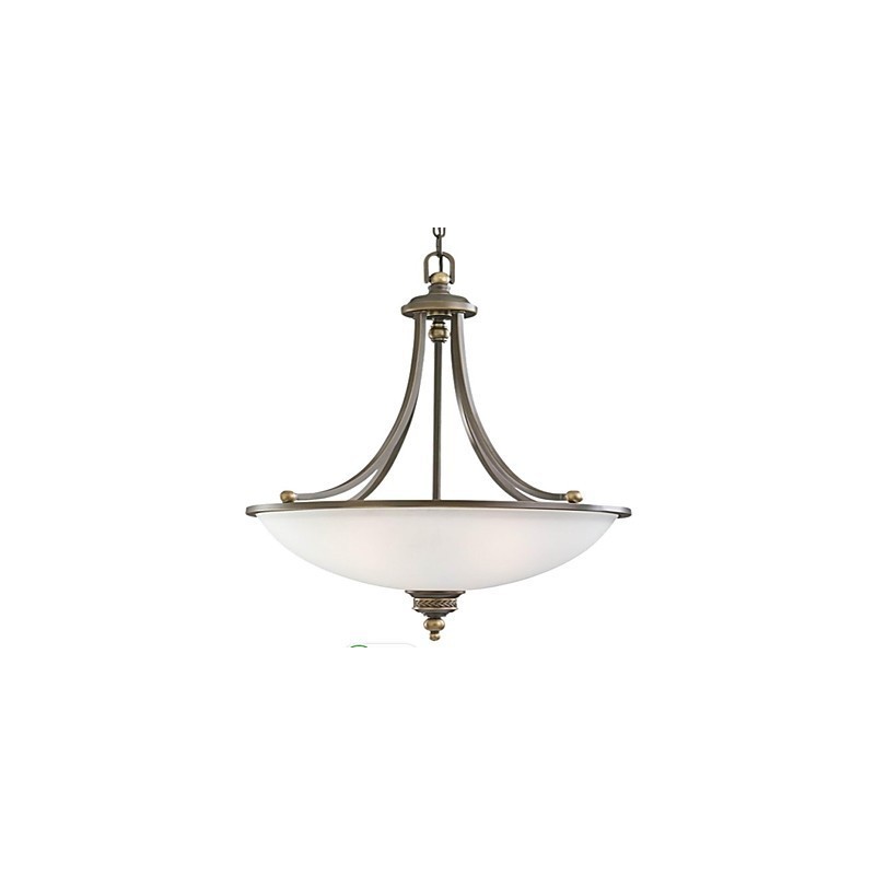 Lampada a sospensione Rustica Lodge in metallo bronzo, 3 luci