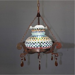 Lampadario a sospensione vintage industriale country 1 punto luce