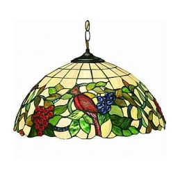 Lampada a sospensione Grapes and Birds 2 luci E27 in vetro